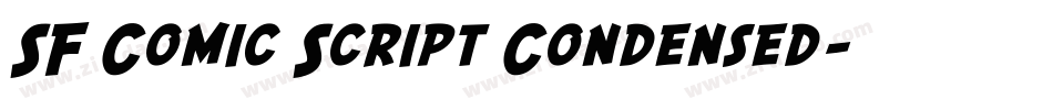 SF Comic Script Condensed字体转换